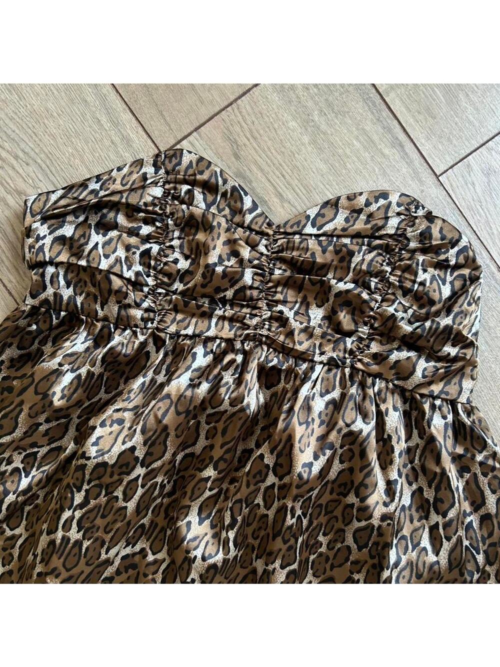 Y2K Leopard Mini Dress